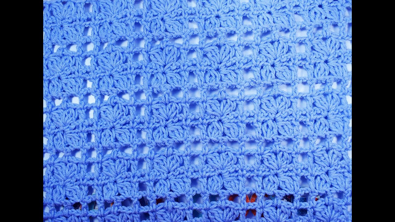 Punto de flores a crochet para blusas y camisetas de tirantes