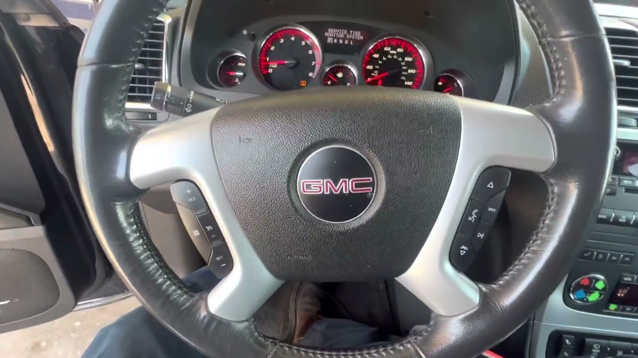 GMC Acadia TPMS sensor relearning process