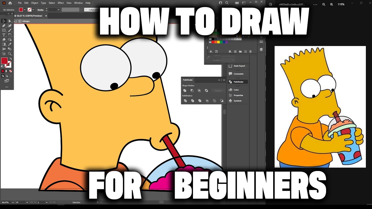 HOW TO DRAW FOR BEGINNERS ( ADOBE ILLUSTRATOR )