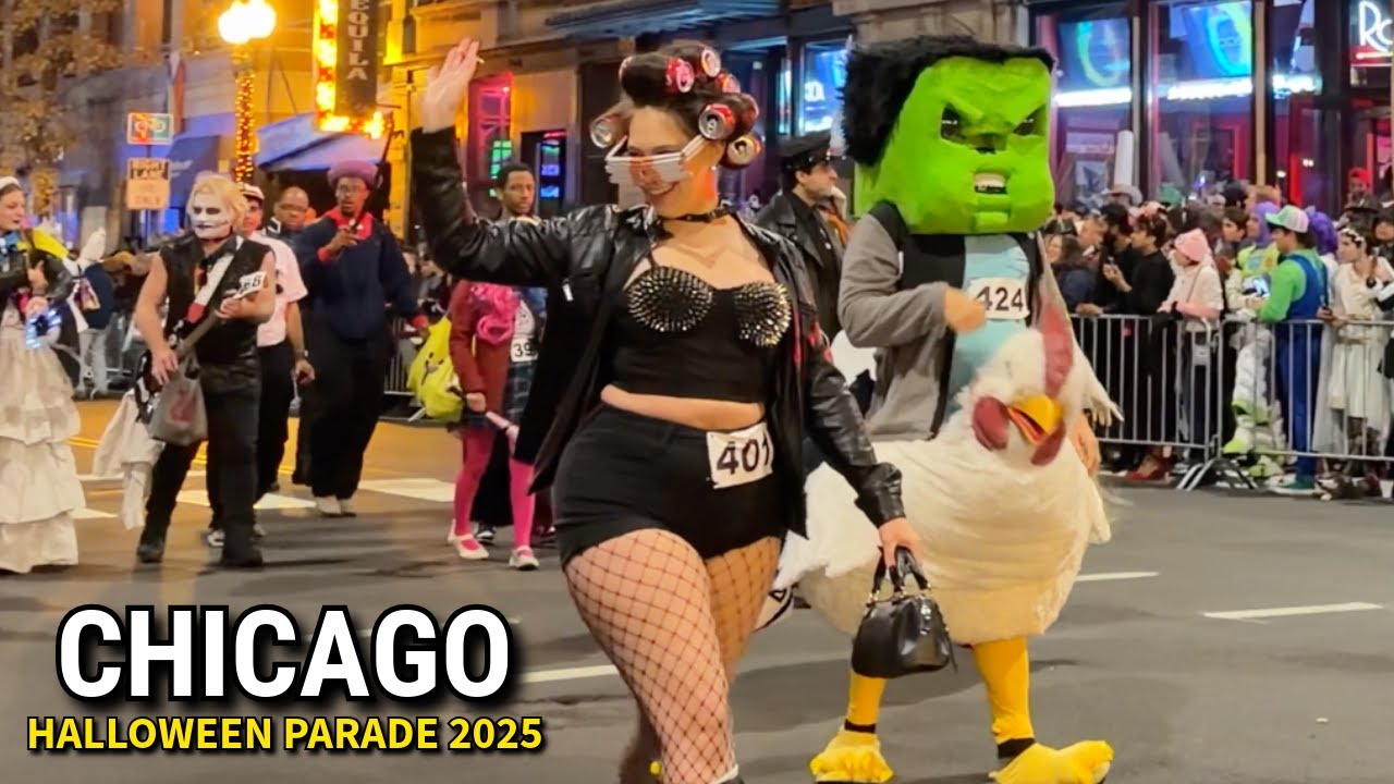 Chicago Halloween Parade 2025 🎃 Chicago Lakeview Haunted Halsted Halloween Parade 👻