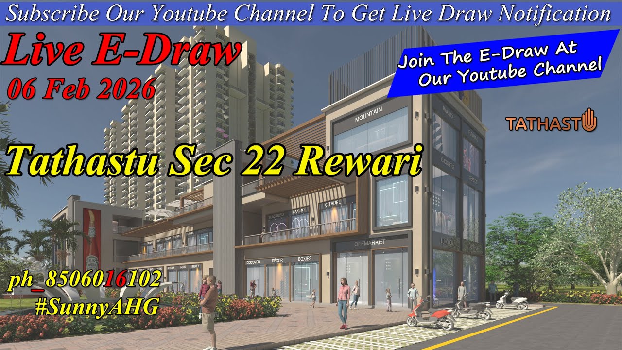 Live E-Draw Of Tathastu Sec 22 Rewari | Tathastu Realty Live Draw Result | Draw Update Tathastu