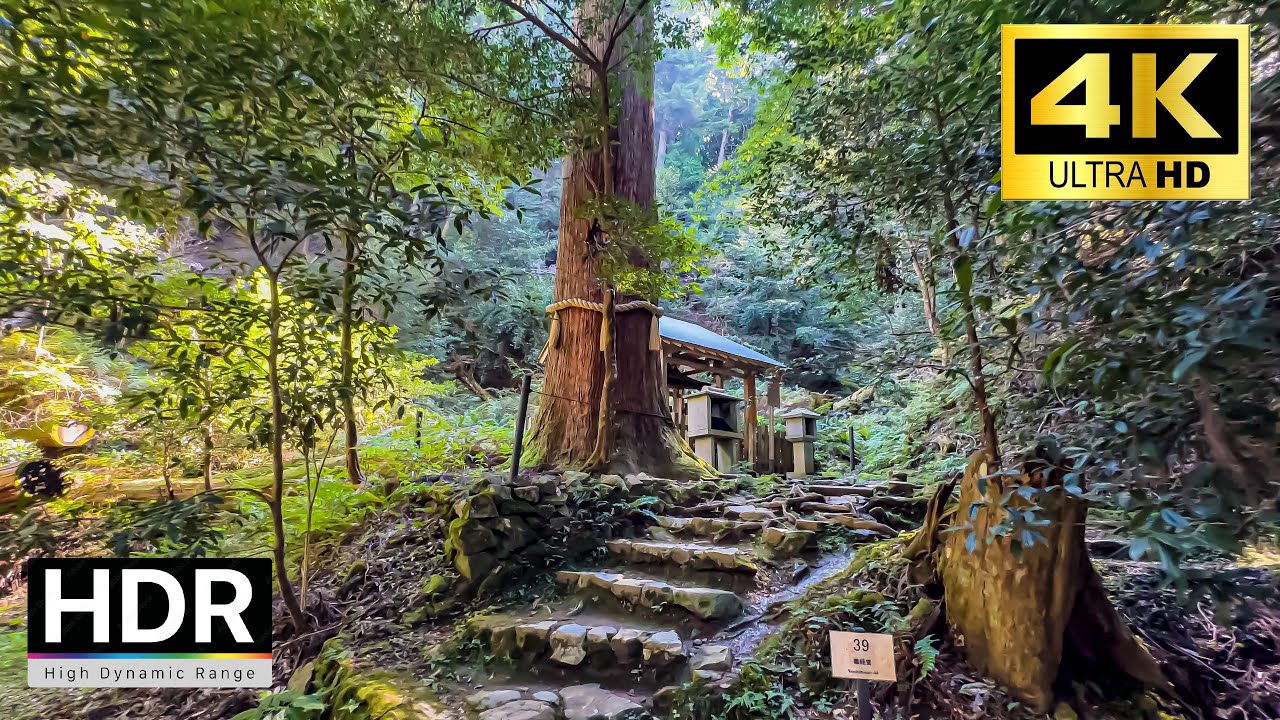 【4K HDR】Sacred Temple in a Holy Mountain of Kyoto, Japan - Kuramayama / Kurama (鞍馬寺 奥の院/ 鞍馬)