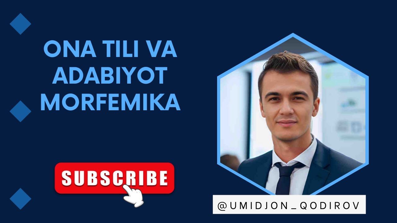 Ona tili va adabiyot kurslari. MORFEMIKA