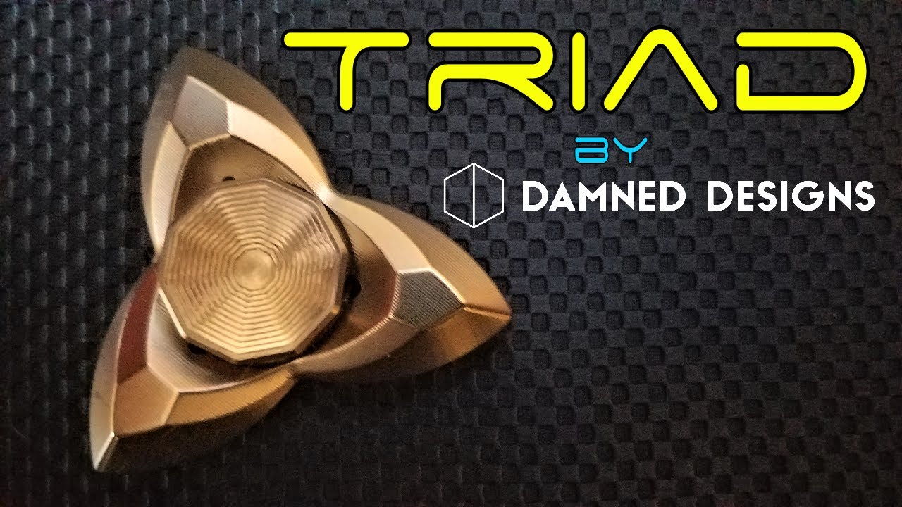 Fidget Spinner Review: Stainless Steel Triad by Damned Designs