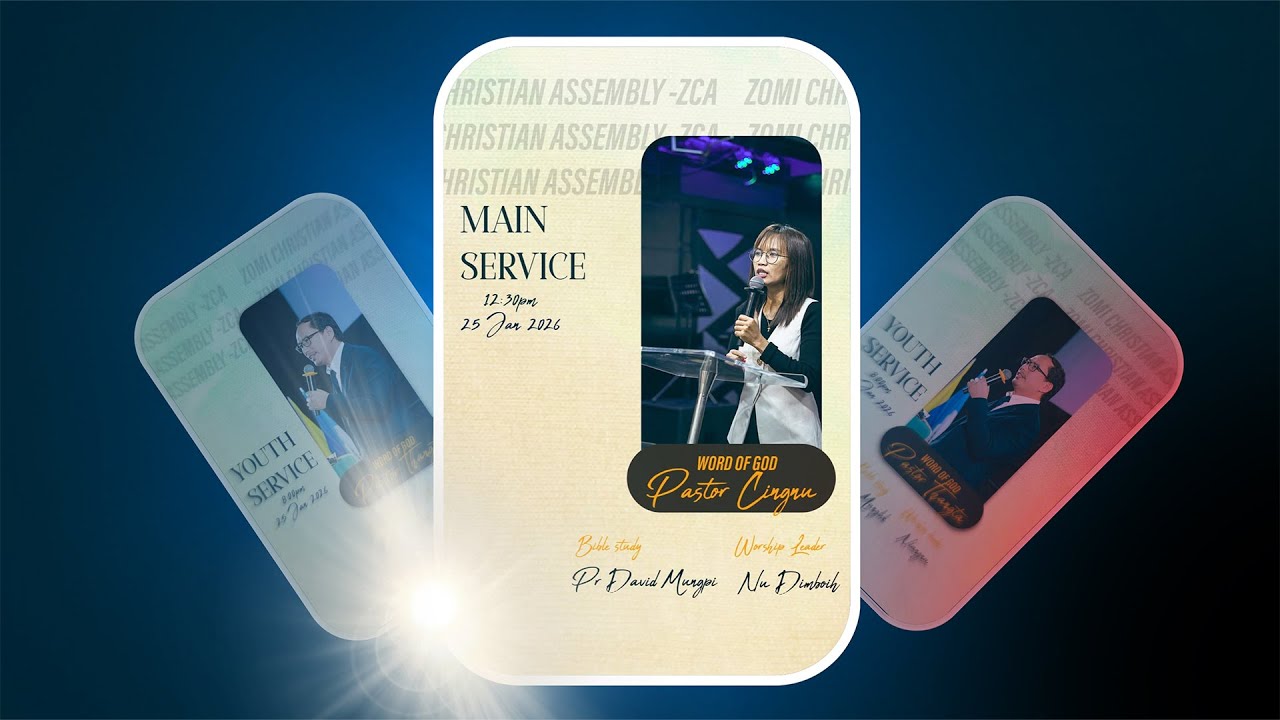 25 JAN 2026 SUNDAY  WORSHIP SERVICE Sermon:  Pastor Cingnu