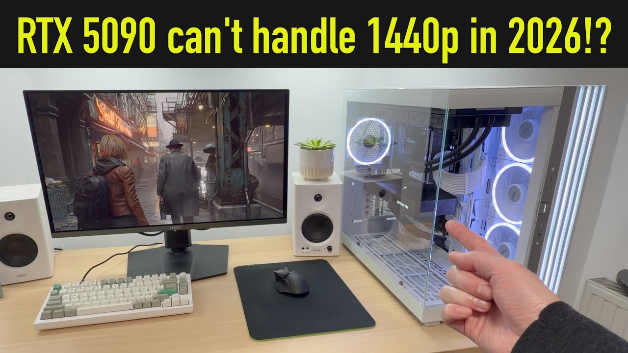 Monitor RTX 5090 kontra 1440p w 2026 roku [śledzenie promieni/ścieżek, DLSS, generowanie klatek]