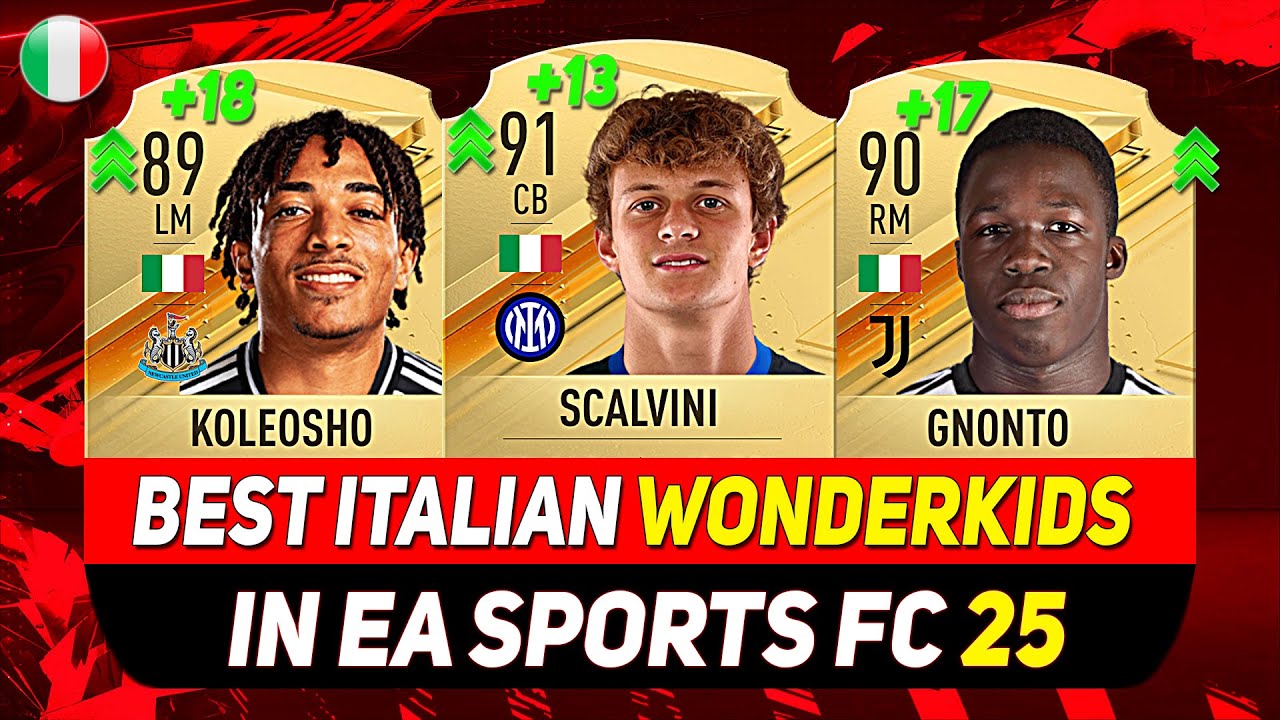 EA FC 25 WONDERKIDS 🇮🇹 ✸ ЛУЧШИЕ МОЛОДЫЕ ИТАЛЬЯНСКИЕ ТАЛАНТЫ В РЕЖИМЕ КАРЬЕРЫ! При участии SCALVIN...