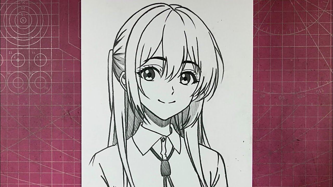 How to Draw Anime Girl step by step | Drawing Anime Tutorial | Easy Anime Drawing