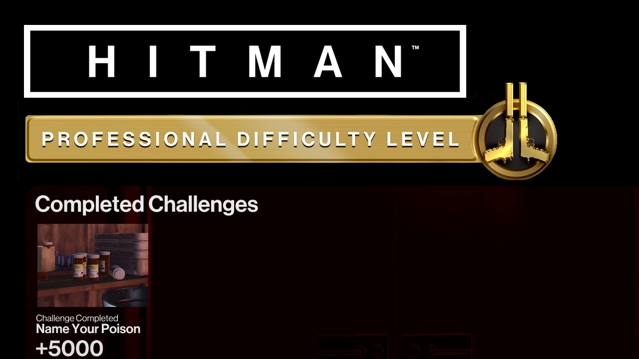 HITMAN Professional Mode Challenges - Colorado - Name Your Poison