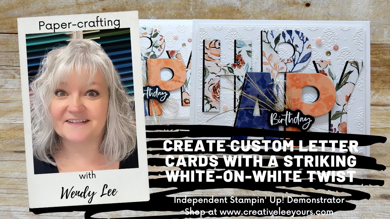 Create Custom Letter Cards with a Striking White-on-White Twist