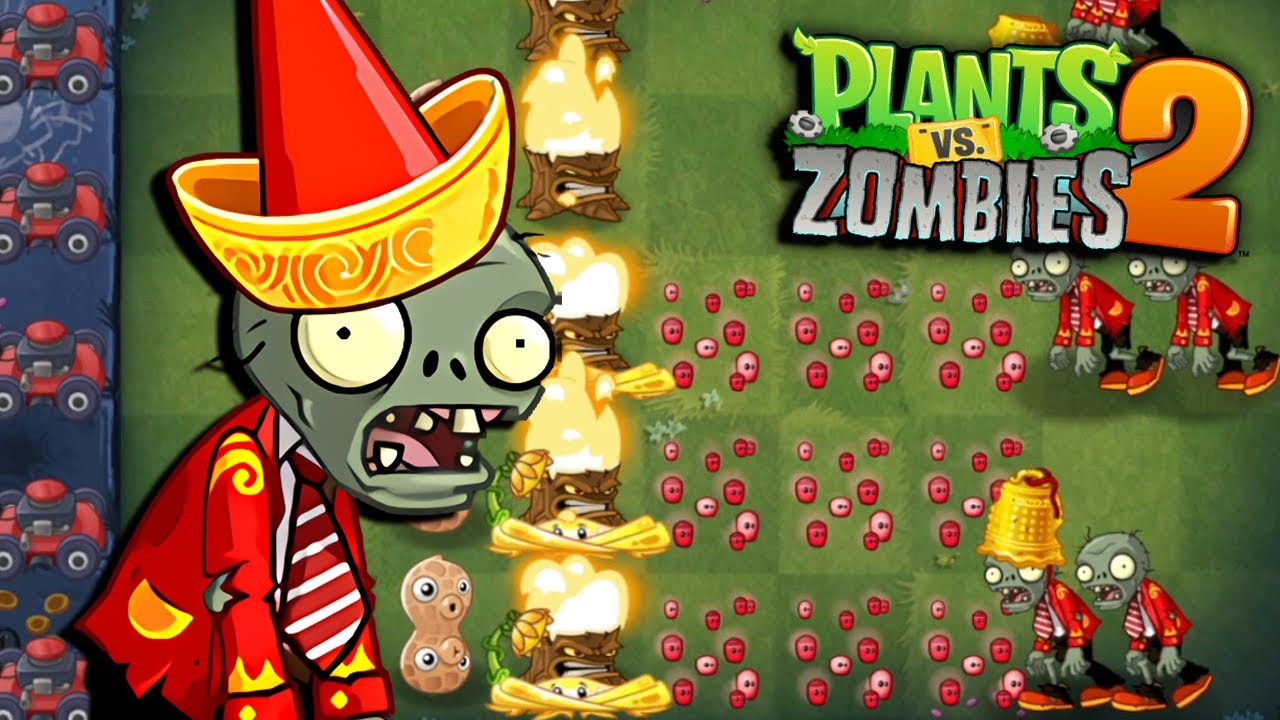 LOS NUEVOS ZOMBIES DEL AÑO LUNAR PARTE 1 - Plants vs Zombies 2