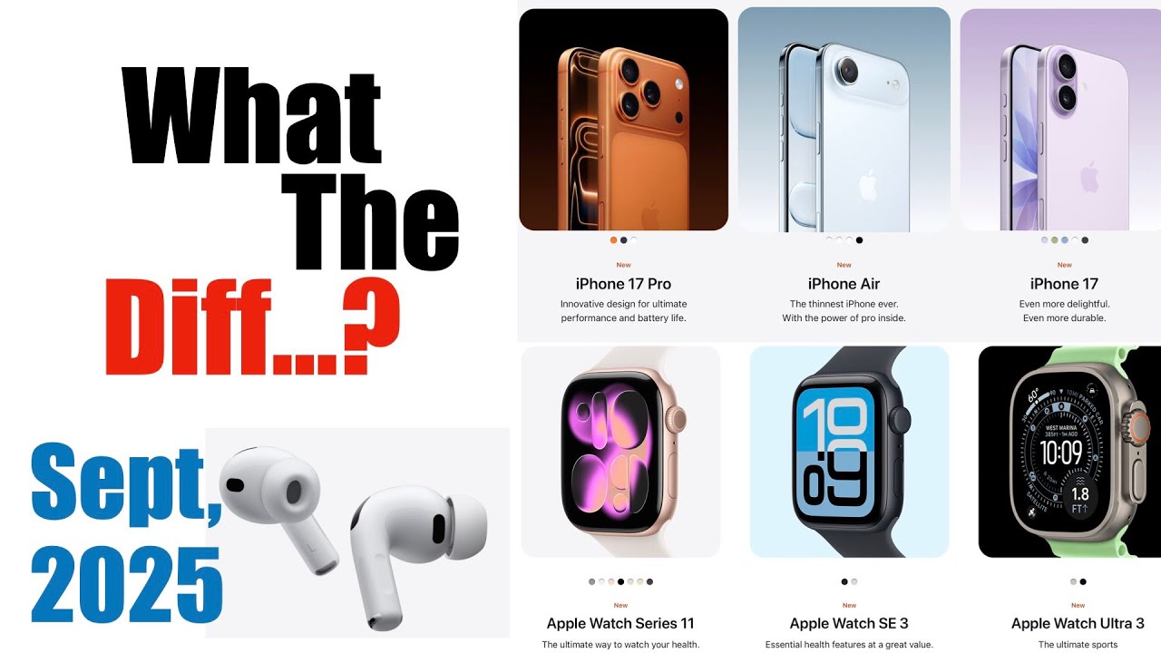 Apple new event launch highlights, Iphone 17 pro, iphone air, iwatch series 11, Apple Airpods pro 3