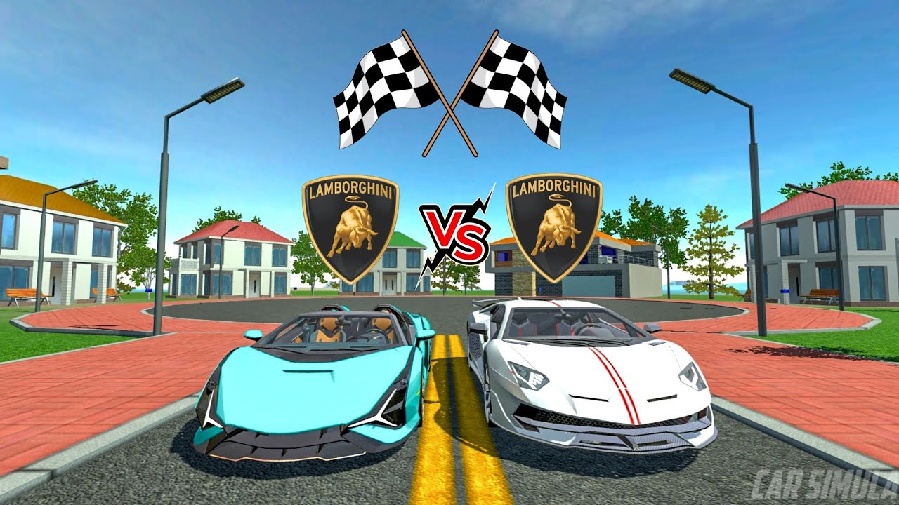 Car Simulator 2 | Lamborghini Sian VS Lamborghini Aventador SVJ | Race & Top Speed |Android Gameplay
