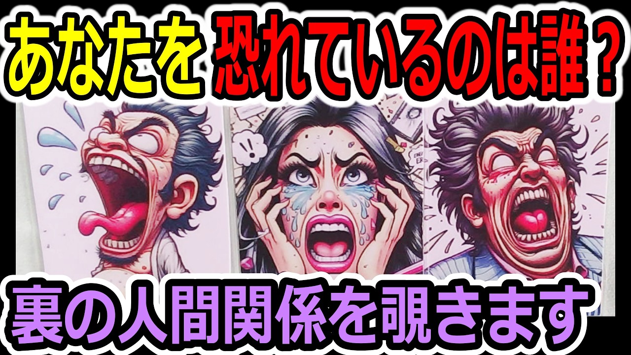 👁️あなたの恐れてるのは誰？水面下で動いている「裏の人間関係」🔮タロット占い🔮