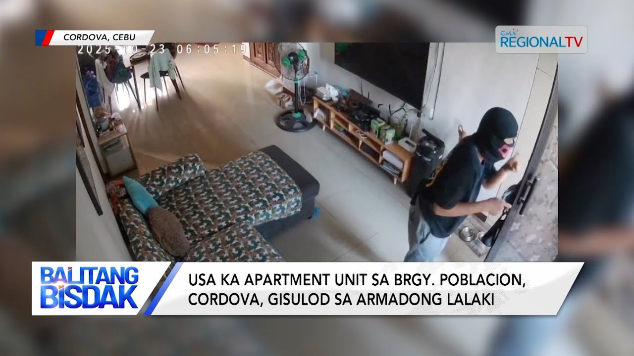 Usa ka Apartment sa Lapu-Lapu City nga Gisulod og Kawatan, Nahuli-cam | Balitang Bisdak
