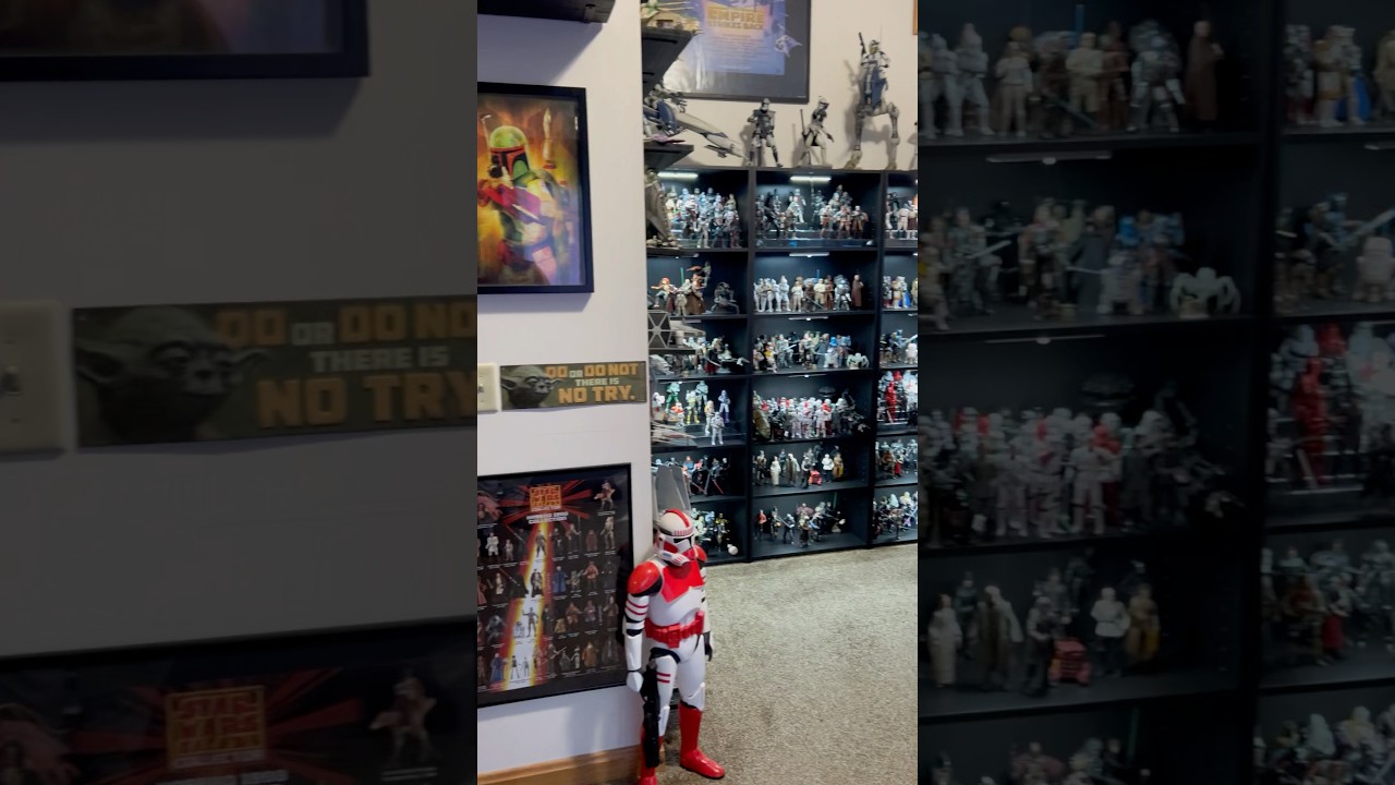 Star Wars Room Tour 4/25 #shorts #starwars #starwarscollection #starwarscollector #starwarstoys