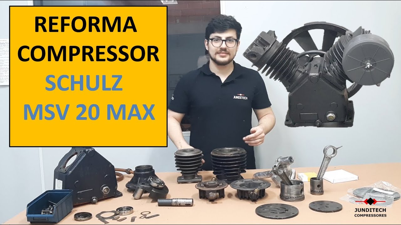 Reforma Compressor Schulz MSV 20 MAX / Montagem completa