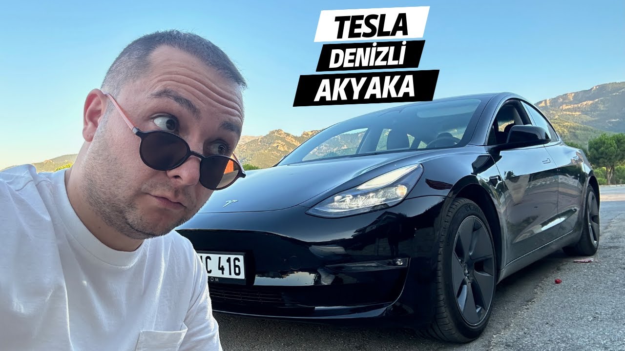 Tesla Model 3 ile Denizli - Akyaka - Denizli / 370 km yolculuk