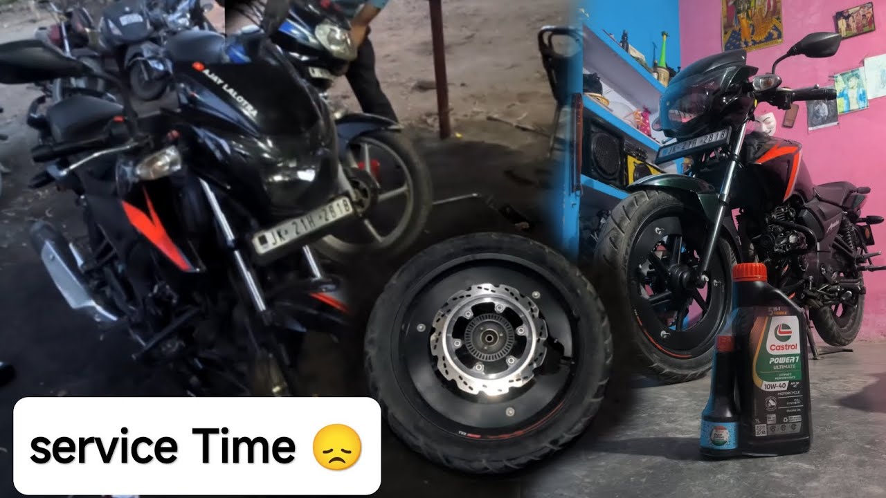 Apache RTR 160 . Service at 17000 kilometres...😈
