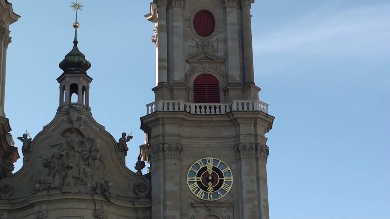CH - St.Gallen (SG) Kath.Kathedrale Stiftskirche St.Gallus & Otmar (Stundenschlag 12 Uhr )
