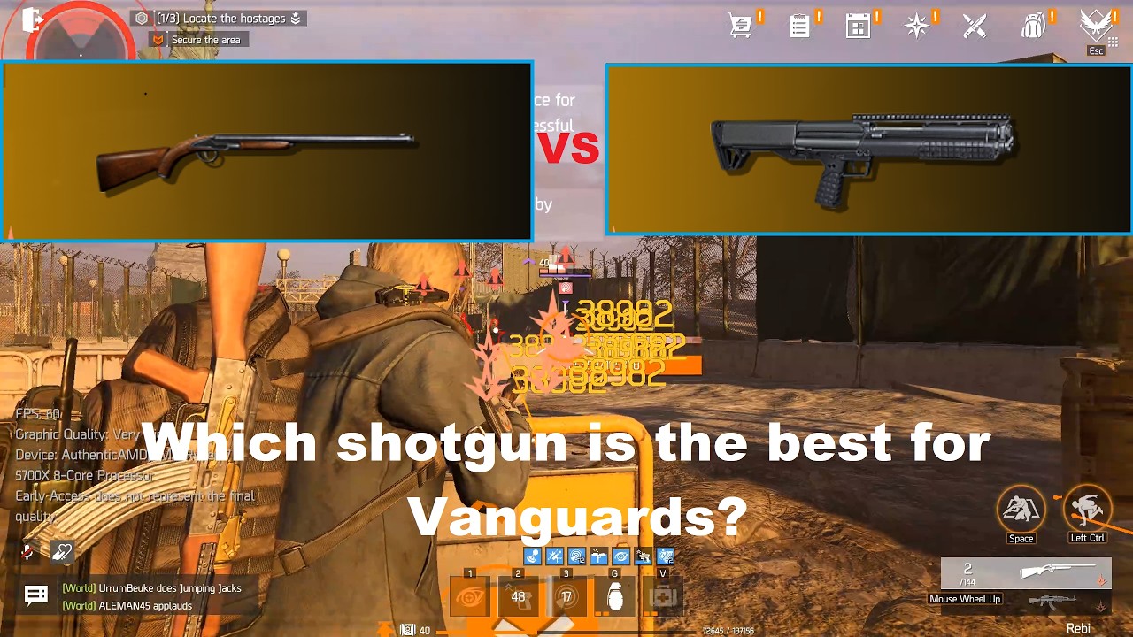 Double Barrel shotgun VS KSG, which one is better for Vanguards? - The Division Resurgence