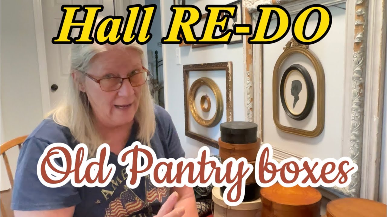 The HALLWAY RE-DO / Old pantry boxes / Primitives ￼