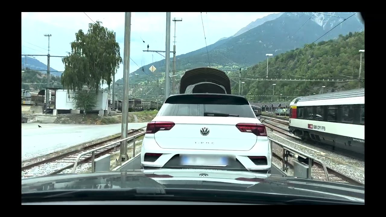 [2022] The Simplon Rail Tunnel - Car Transporter Train |🇨🇭 Brig ➡︎ 🇮🇹 Iselle | 스위스 브리그 ➡︎ 이탈리아 이셀르