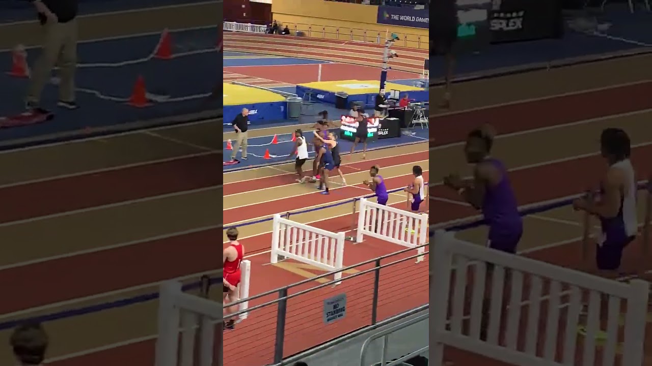 Official Collides With Student Athlete During Record Breaking Race