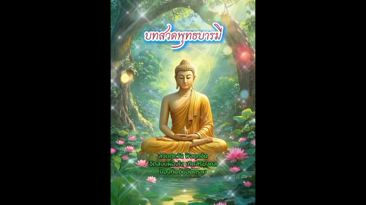 บทสวดพุทธบารมี (แค่เปิดฟังก็เป็นสิริมงคล)