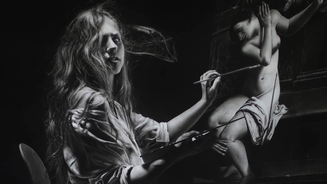 INCREDIBLE 650 HOURS DRAWING - HYPERREALISM Art - Artemisia Gentileschi by Emanuele Dascanio