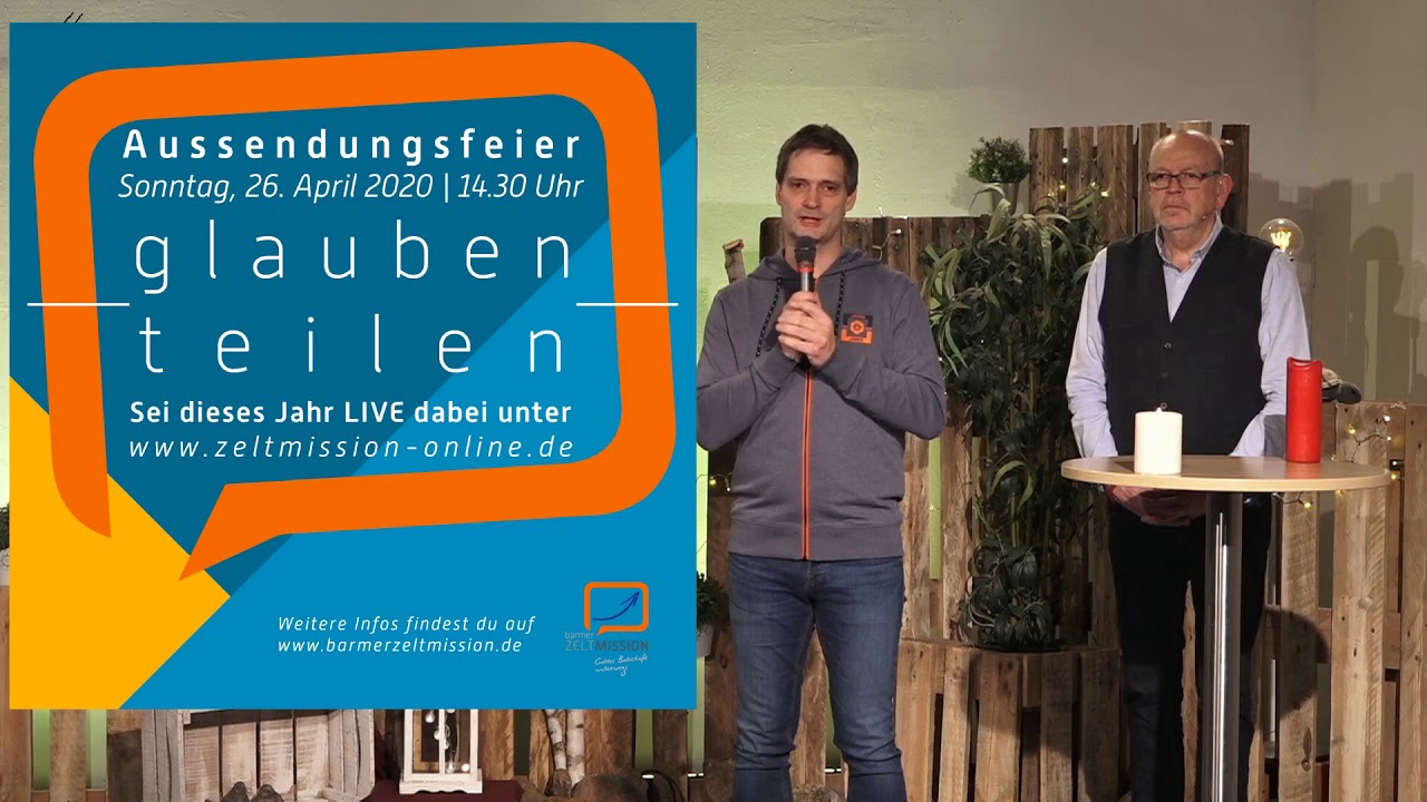 Einladung Aussendungsfeier online 2020