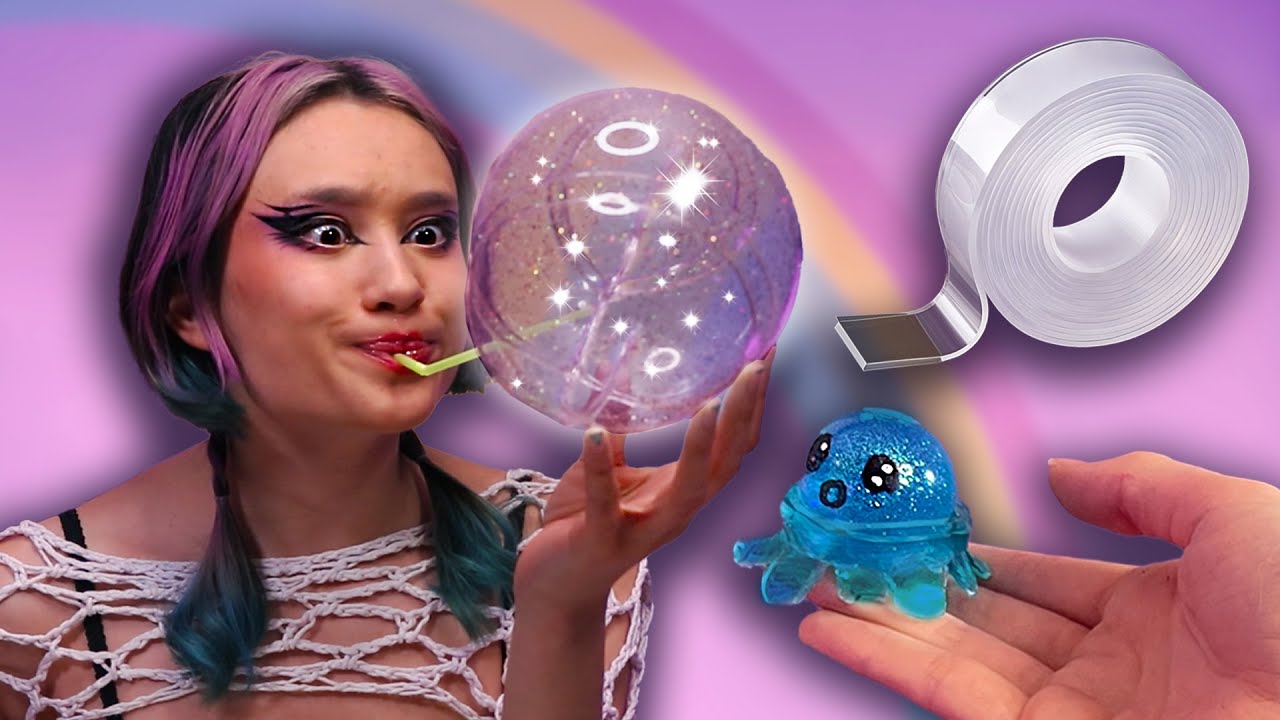 SQUISHIES EN BUBBELS maken met NANO TAPE?? | Satisfying Instagram HACK uitproberen!