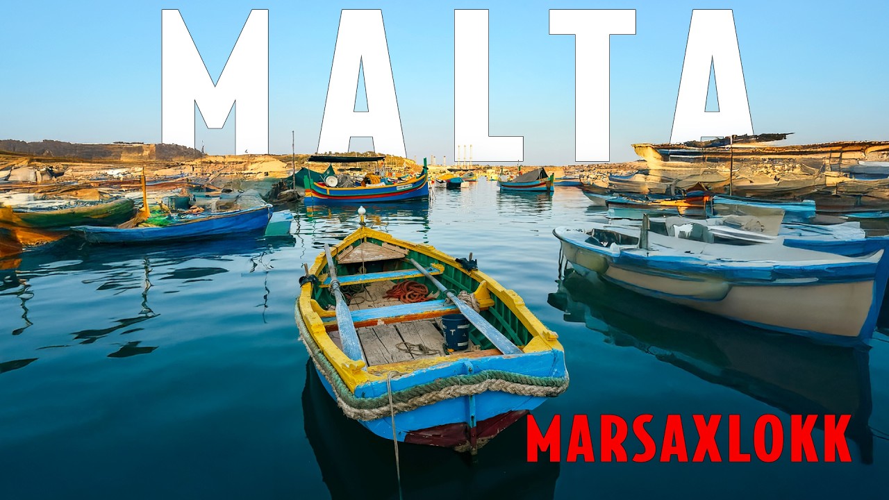 MALTA Walking Marsaxlokk's Colorful Fishing Village 4K 🇲🇹