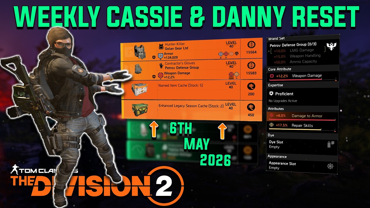 The Division 2 | WEEKLY Cassie & Danny Reset + Escalation Targeted Loot (May 6, 2026)