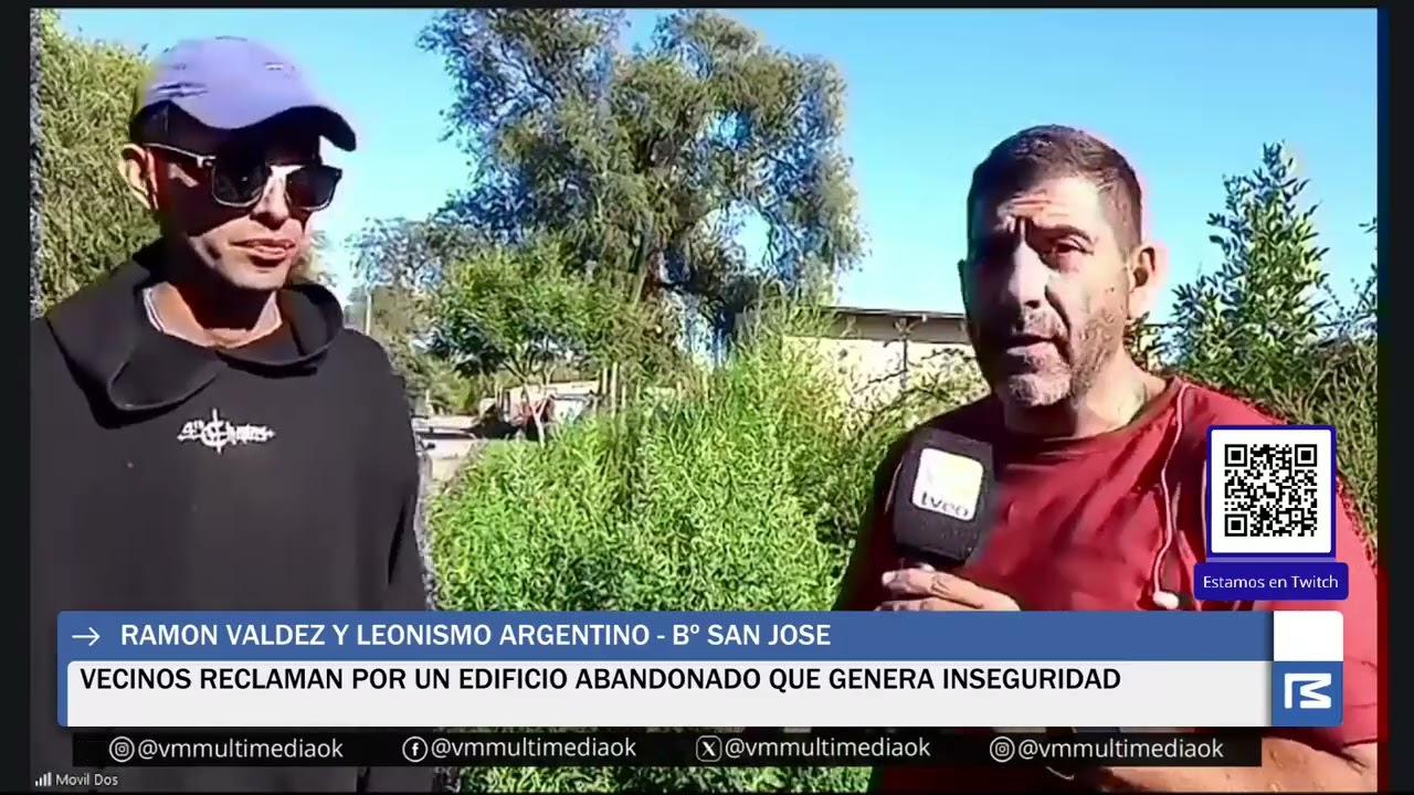 MOVÍL: BARRIO SAN JOSE - RAMON VALDEZ Y LEONISMO ARGENTINO - RECLAMAN POR EDIFICIO ABANDIONADO