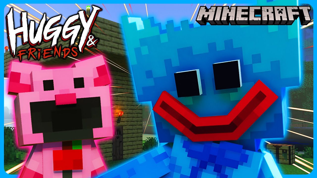 Minecraft Poppy Playtime | Huggy & Friends Survival | Huggy Wuggy Is STALKING Me! [Part 1]