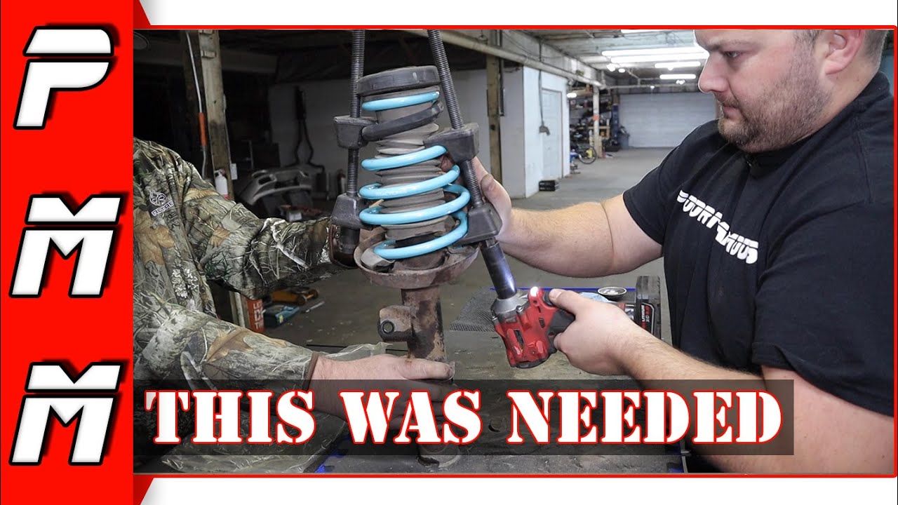 Wow this could have ended bad! Chevy Cruse Lowering Spring Install