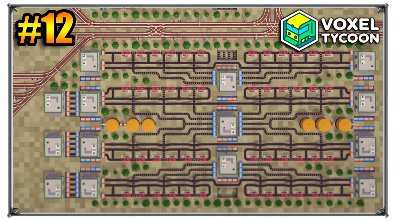 Voxel Tycoon Строительство Хаба прохождение на максимальной сложности