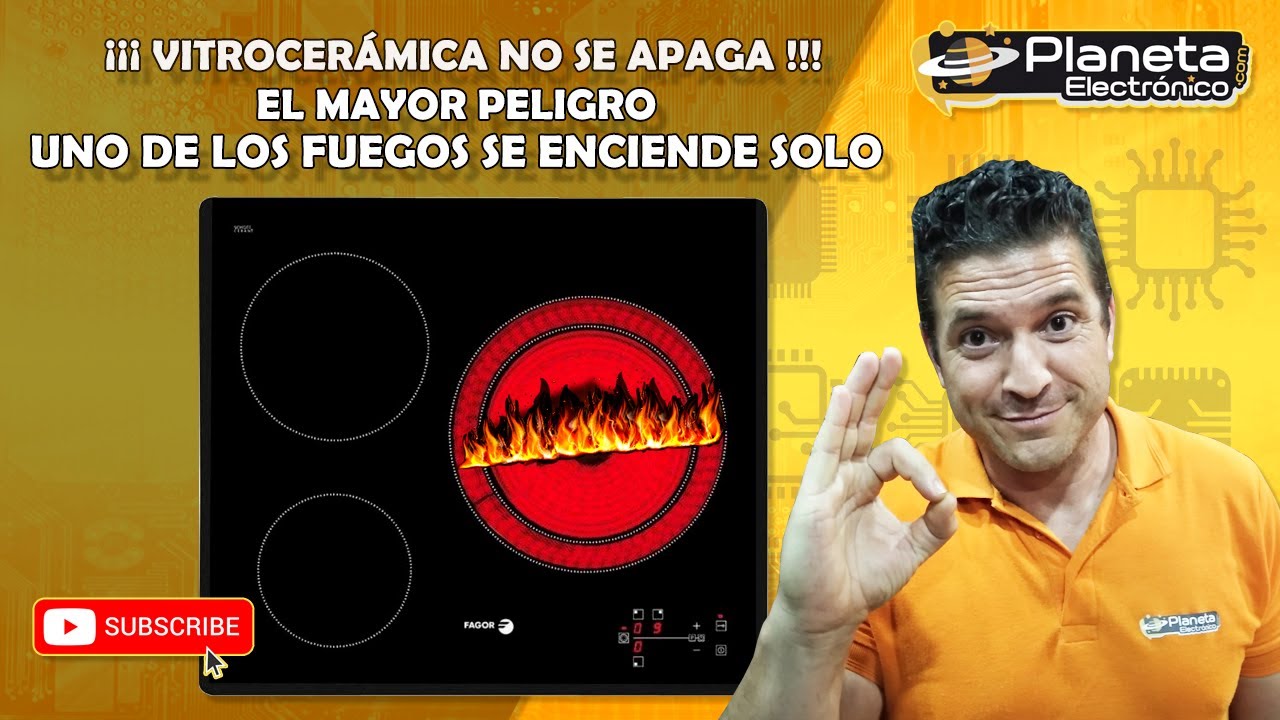 ¡¡¡ Vitrocerámica no se apaga !!! EL MAYOR PELIGRO. UNO DE LOS FUEGOS SE ENCIENDE SOLO Y NO RESPONDE
