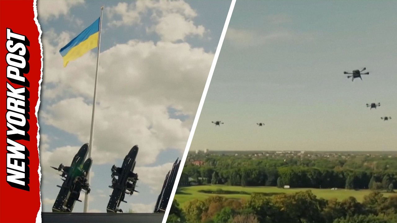 Ukraine&rsquo;s Independence Day Ceremony Puts Drone Force on Display