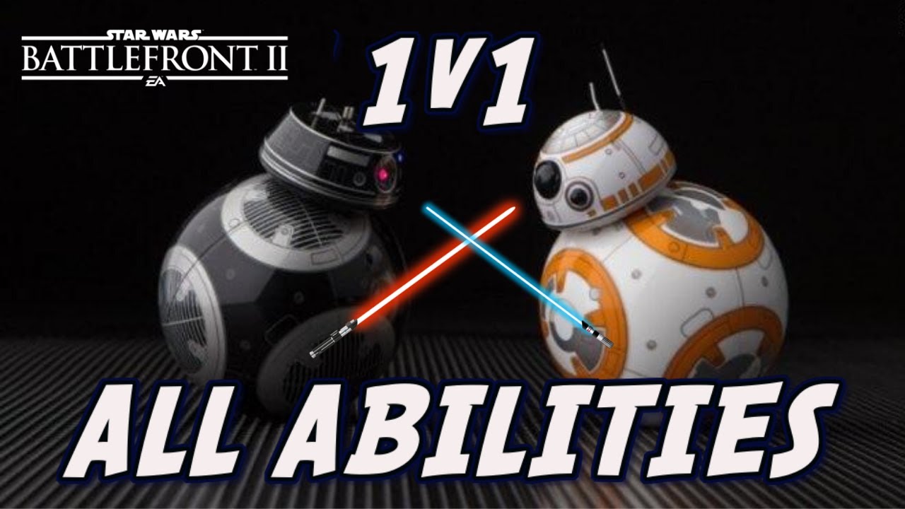BB-8 vs BB-9e 1v1 Star Wars Battlefront 2 Gameplay (All Abilities)