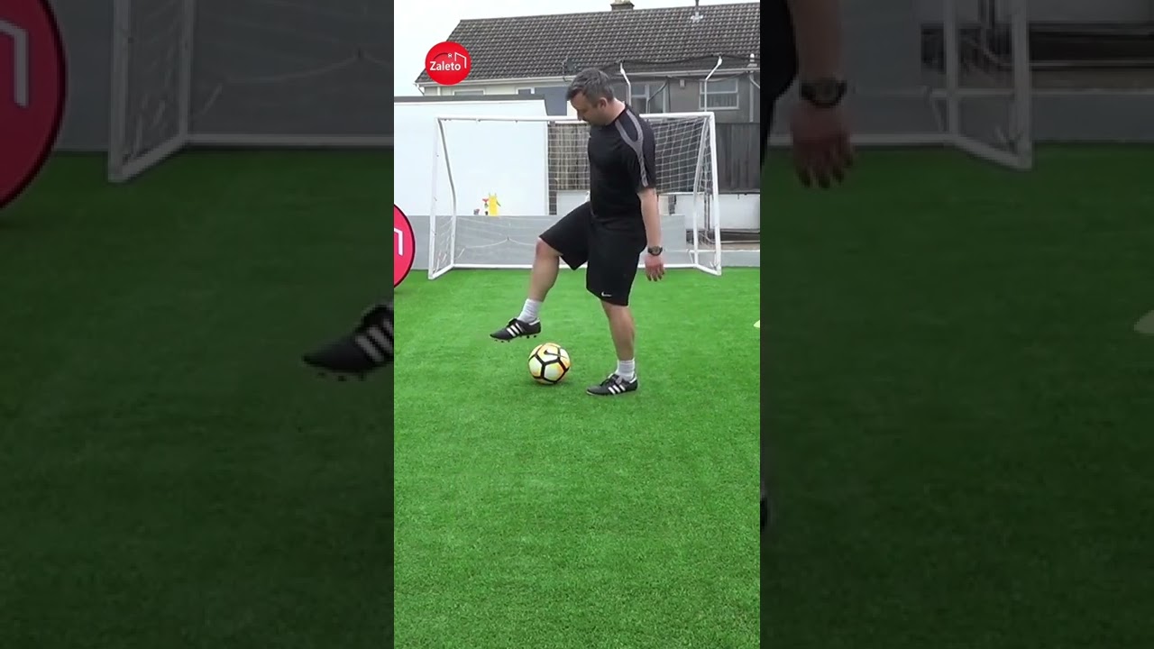 Fake back heel soccer skill ⚽️ The High Wave - fake stop start 