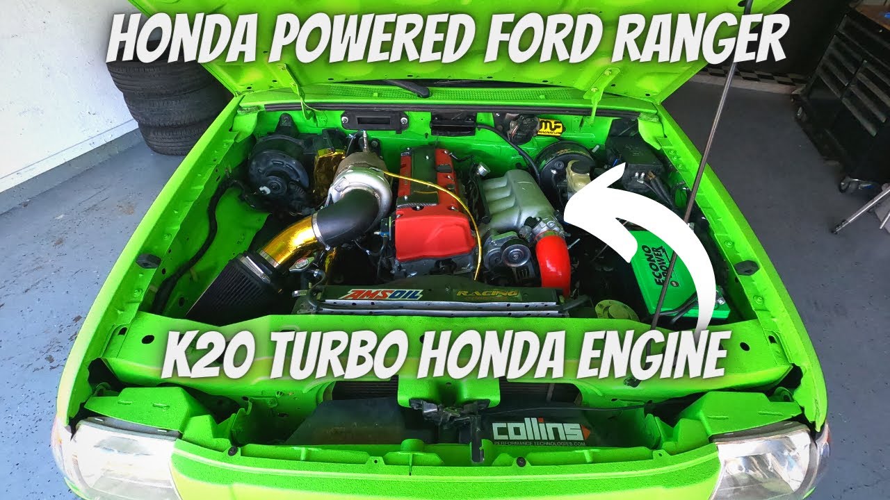 Honda Powered Ford Ranger- Dyno, Drive & Walk around.