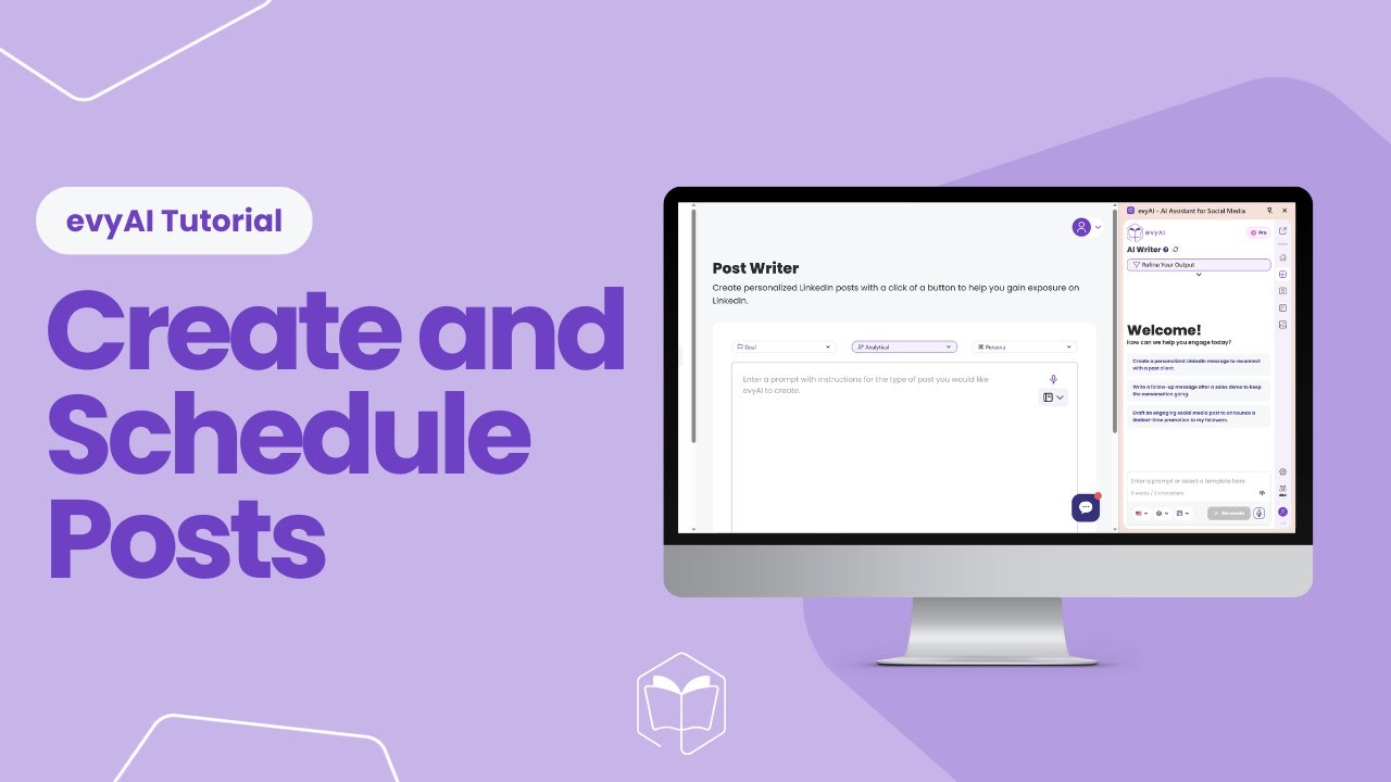 evyAI Post Writer Tutorial | How to Write and Schedule Posts