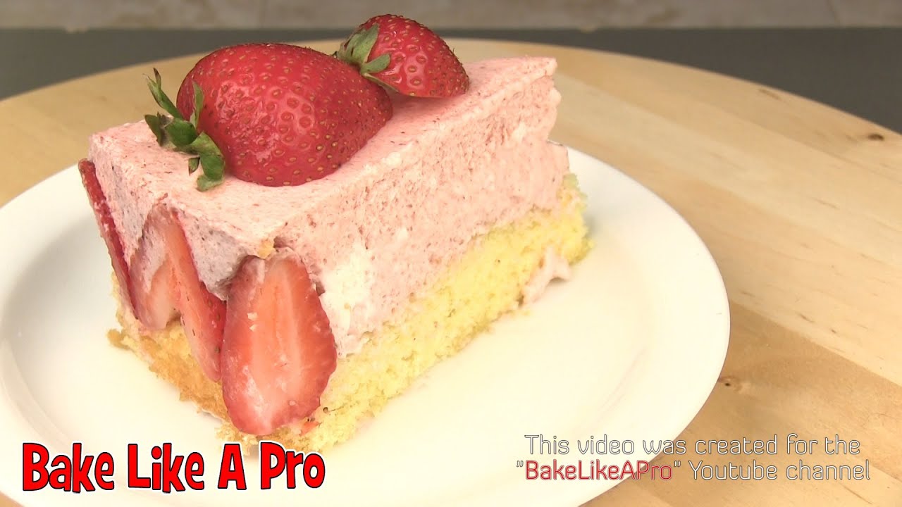 Strawberry ShortCake Recipe  / Classic French Torte Fraisier Recipe
