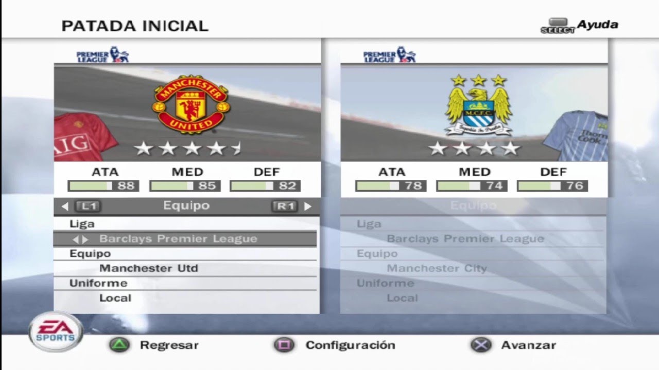FIFA 08 MANCHESTER UNITED VS MANCHESTER CITY GAMEPLAY PCSX2