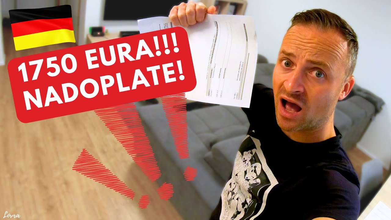 Nadoplata za REŽIJE 1750 EURA! Ovo je Njemačka!