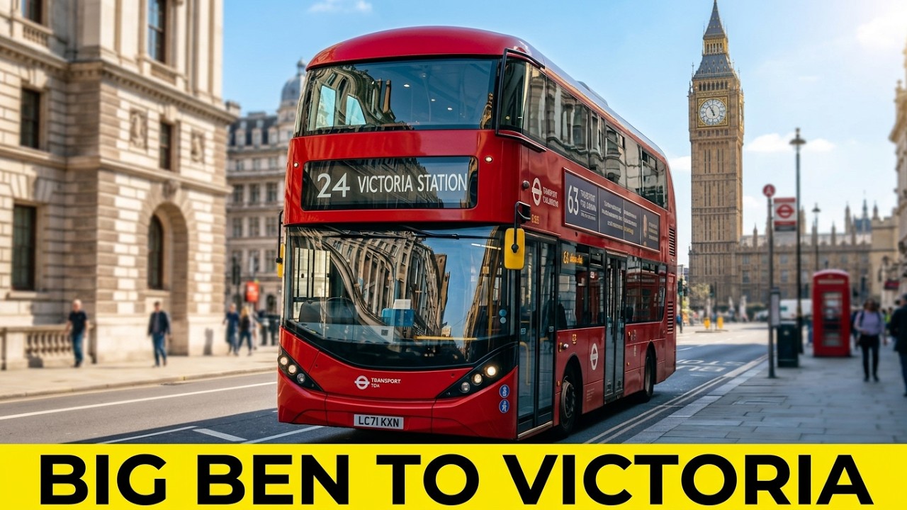 Double-decker Bus From BIG BEN to VICTORIA