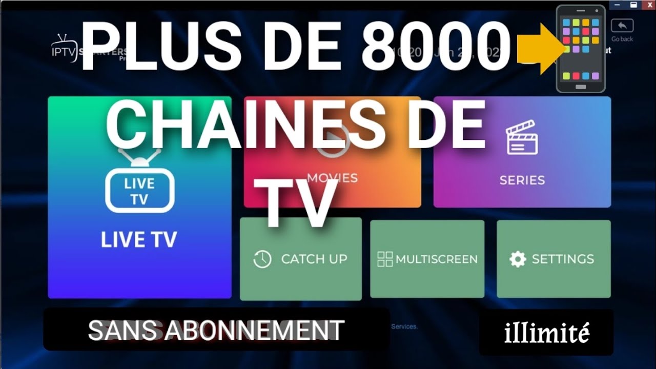 t&eacute;l&eacute;vision en direct sur smartphone
