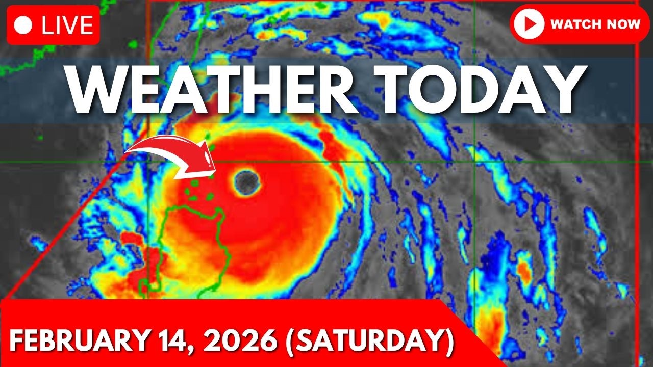 Weather Today Forecast February 14, 2026 (Saturday) | Bagyo Update Today | LPA Update Today